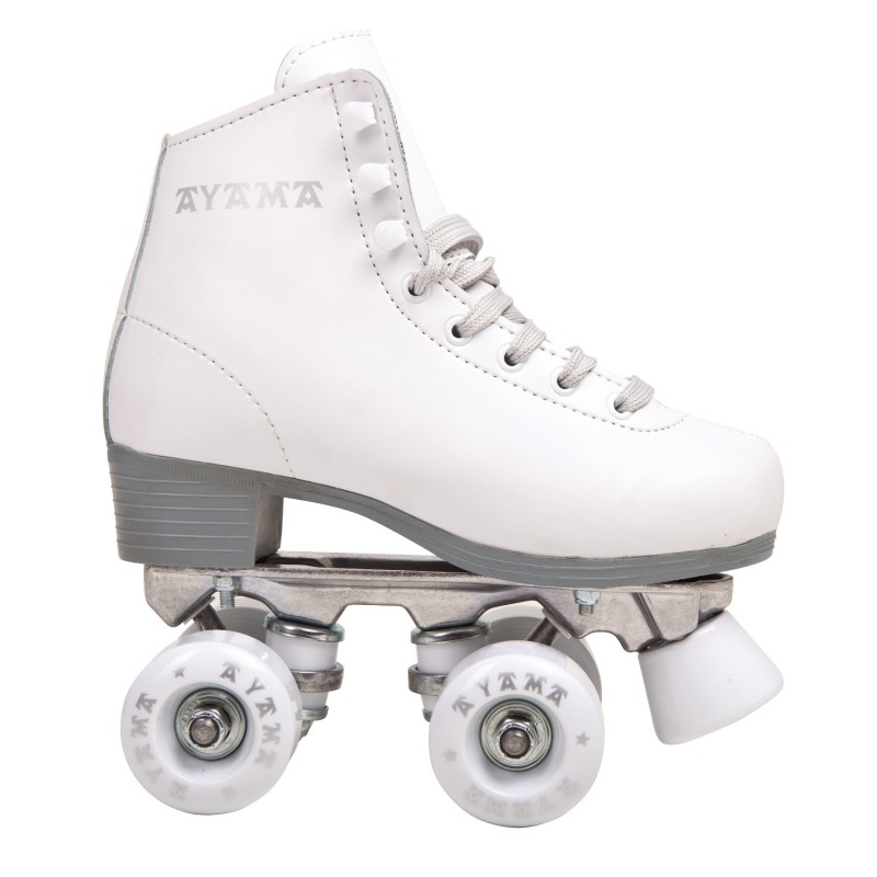 Patines Clásicos Bota Blanca – Cuero Sintético con Refuerzo