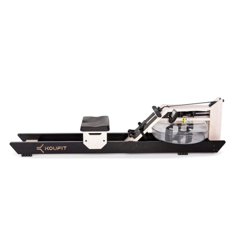 Koufit Hydro Rower (Oak Wood White-Black)