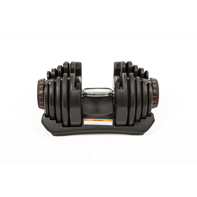 Adjustable Dumbbells Set (2 Units) with Stand – 2 to 24 kg or 4.5 to 41 kg