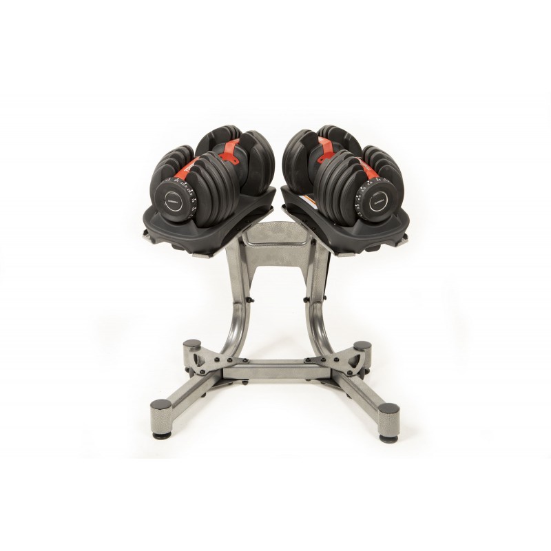 Mancuernas Ajustables (2 Uds) con Soporte – 2 a 24 kg o 4,5 a 41 kg