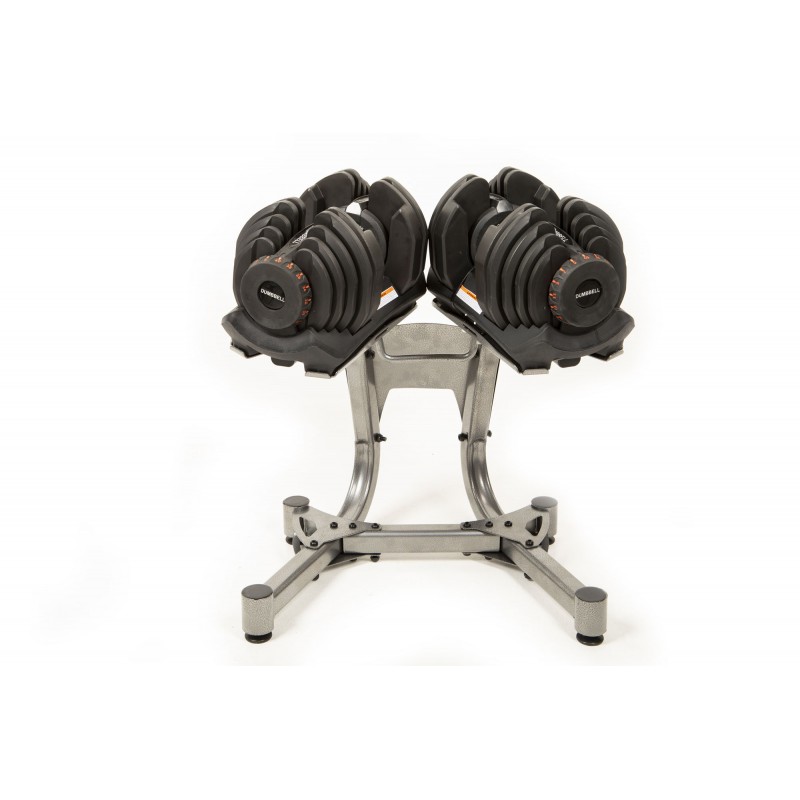 Mancuernas Ajustables (2 Uds) con Soporte – 2 a 24 kg o 4,5 a 41 kg