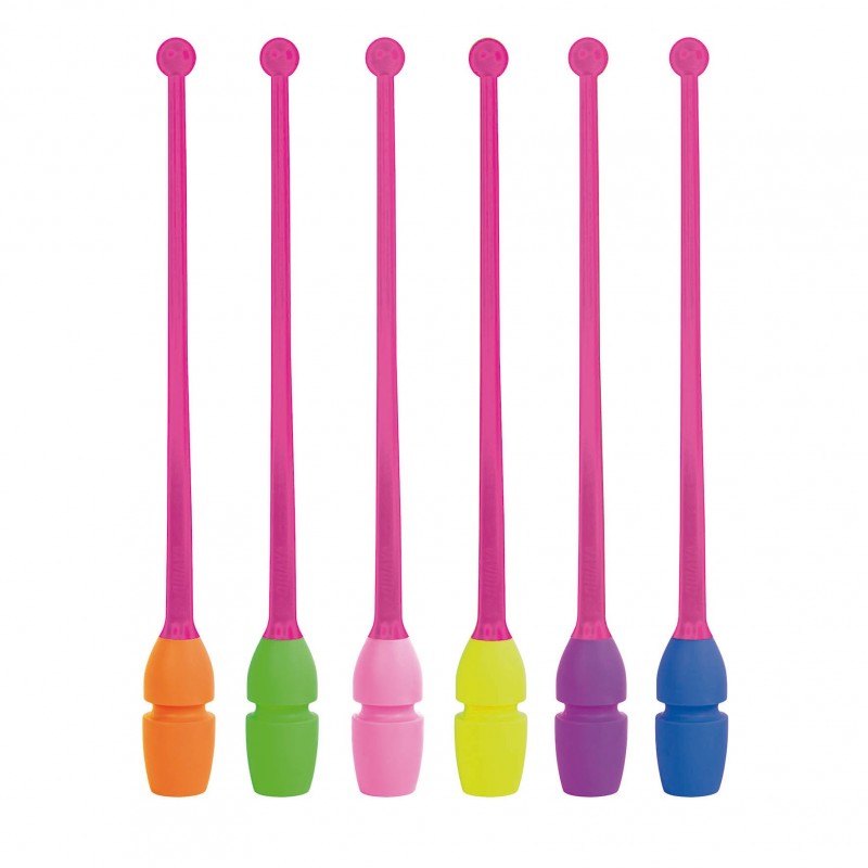 Mazas engarzables bicomponentes infantiles36 cm (Base fucsia)
