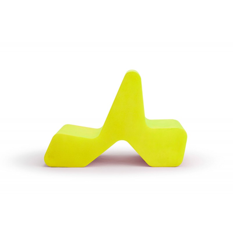 Silla doble&nbsp; 92x 38.5x 64cm Altura de sentado 22cm y 26 cm Amarillo