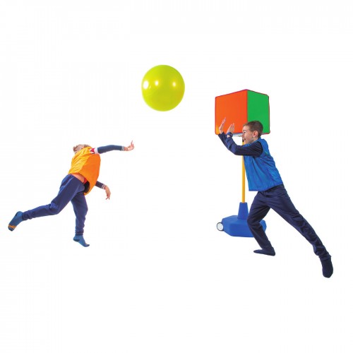 PoulBall set (2 short posts + 2 bases + 2 PoulBall platforms + 2 inflatable cubes).