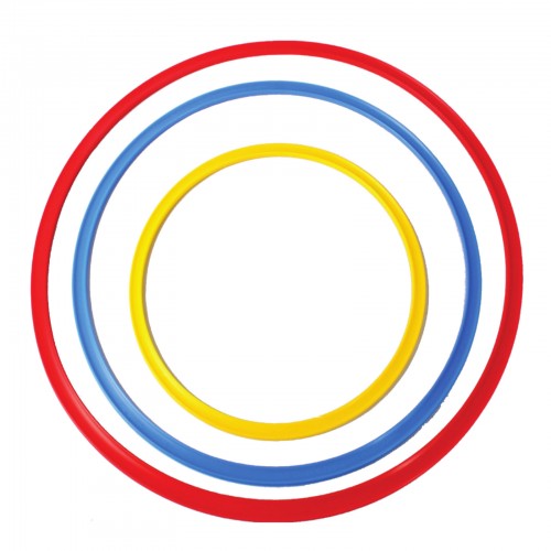 Set de Aros de Psicomotricidad – 75 unidades en 5 colores y 3 tamaños
