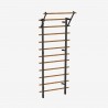 Black Metal espalier 240 cm + Chin-up bar