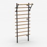 Black Metal espalier 200 cm + Chin-up bar