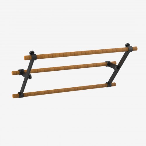 Black Metal backrest pull-up bar