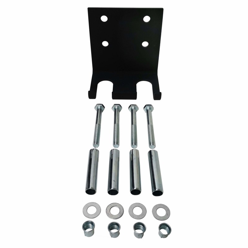 Vertical wall mount for two Olympic bars