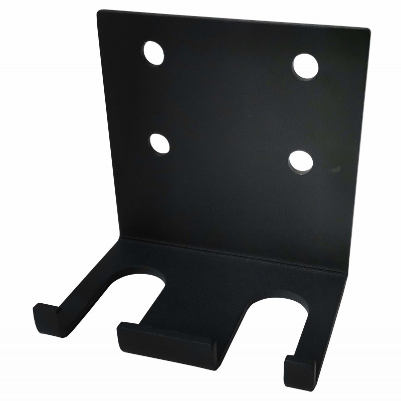 Vertical wall mount for two Olympic bars