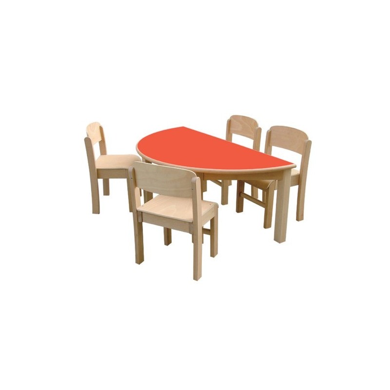 Mesa De Madera - Modelo 3 Semicírculo