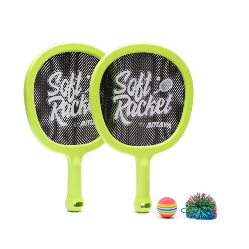 Soft Racket by Amaya Varios colores. Set 2 Und + Pompon