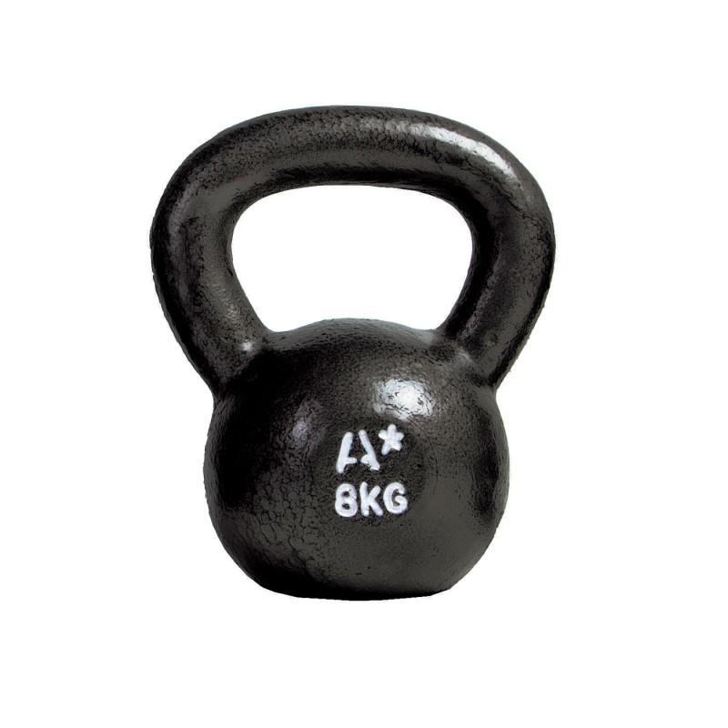 Kettlebell Cast Iron Pesa Rusa Kettlebell Hierro Fundido – Negro, 4 a 32 kg