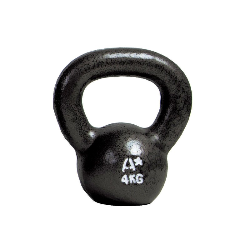 Kettlebell Cast Iron Pesa Rusa Kettlebell Hierro Fundido – Negro, 4 a 32 kg