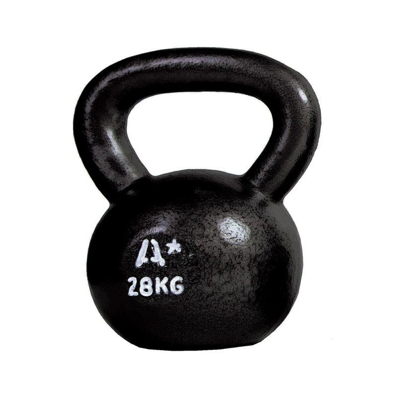 Kettlebell Cast Iron Pesa Rusa Kettlebell Hierro Fundido – Negro, 4 a 32 kg