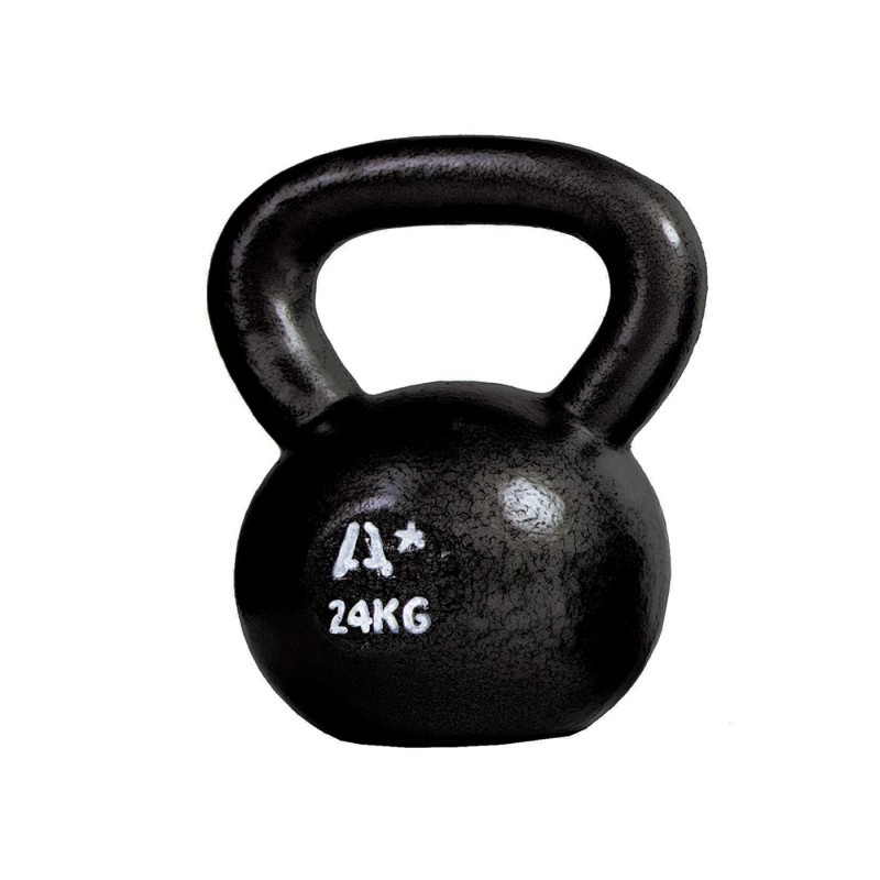 Kettlebell Cast Iron Pesa Rusa Kettlebell Hierro Fundido – Negro, 4 a 32 kg