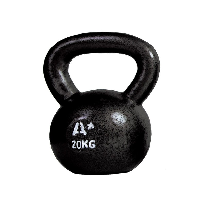 Kettlebell Cast Iron Pesa Rusa Kettlebell Hierro Fundido – Negro, 4 a 32 kg