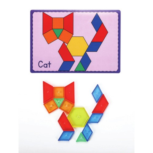 Formas geométricas planas translucidas