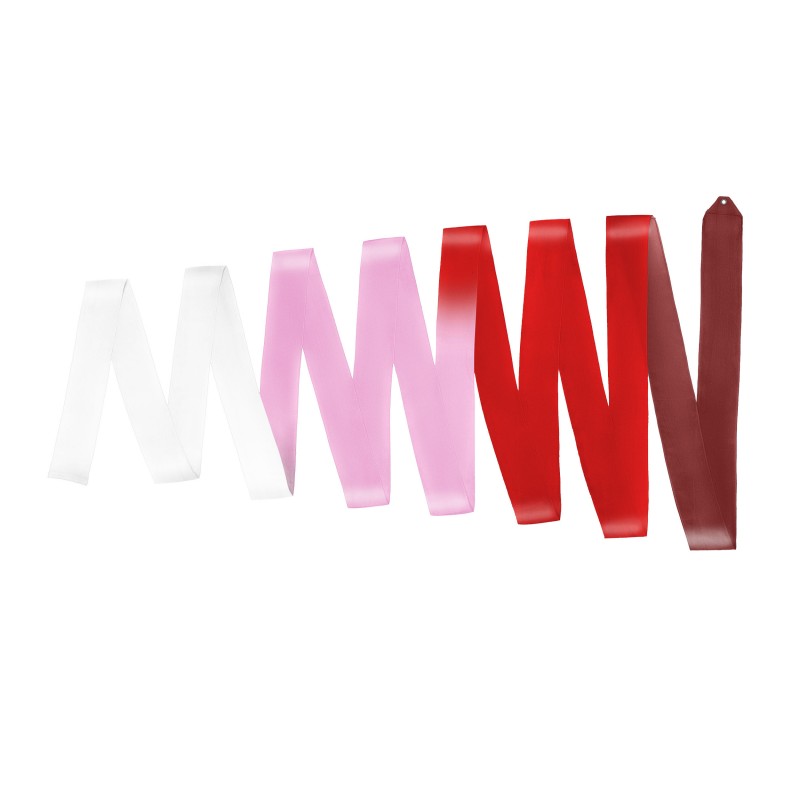 Multicolor competition silk ribbon 6m + Rod
