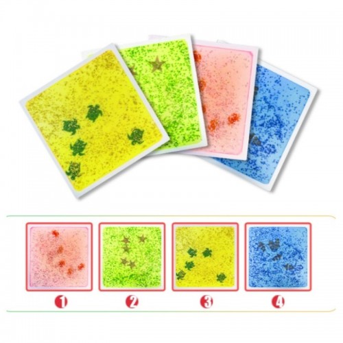 Suelo Sensorial Acuáticos Reflectivas UV – Pack de 4