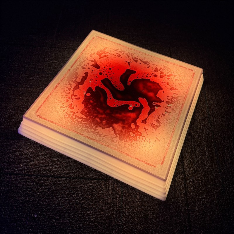 Bases Cuadradas con Líquido e Iluminación LED – Set de 6