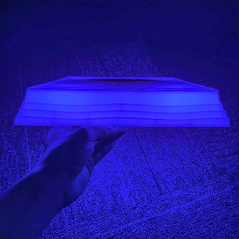 Bases Cuadradas con Líquido e Iluminación LED – Set de 6