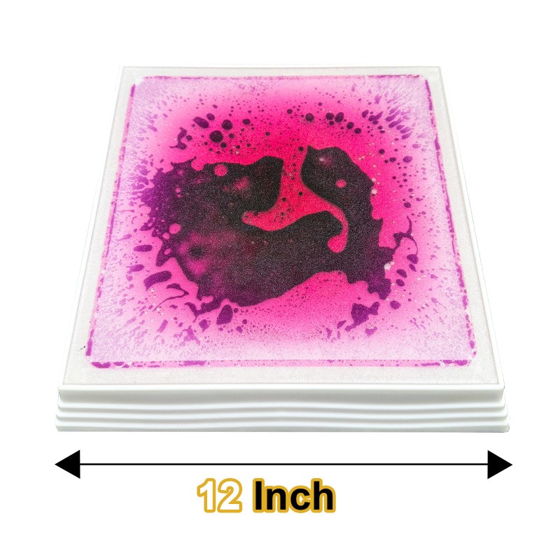 Bases Cuadradas con Líquido e Iluminación LED – Set de 6