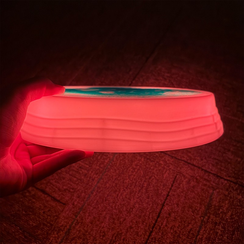 Bases Redondas Sensoriales con Líquido e Iluminación LED - Set de 6