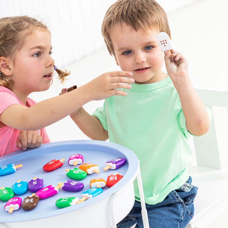 Numbers with ice cream figures