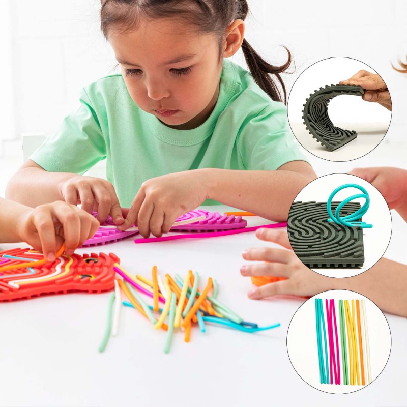 Tablero de actividades sensoriales RANA