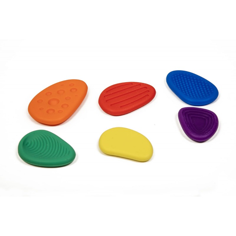 Silicone Sensory Stones - Set of 6
