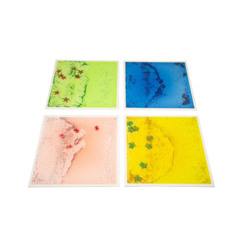 Aquatic UV Reflective Sensory Flooring - Pack of 4