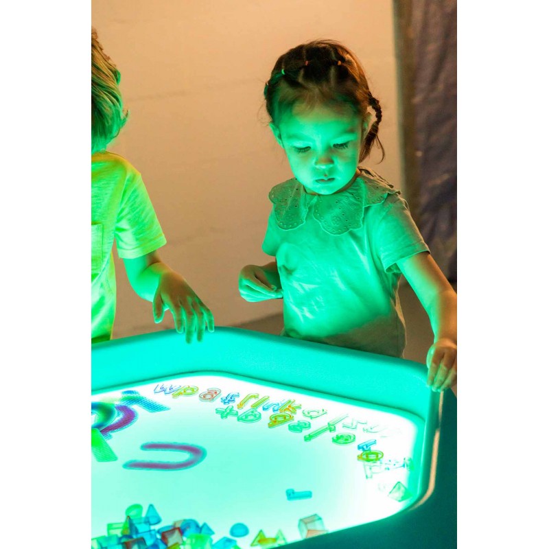 Bandeja sensorial Led Tuff Tray con soporte ajustable