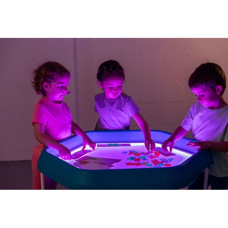 Bandeja sensorial Led Tuff Tray con soporte ajustable