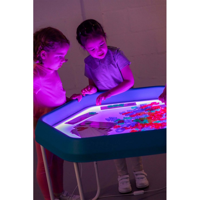 Bandeja sensorial Led Tuff Tray con soporte ajustable