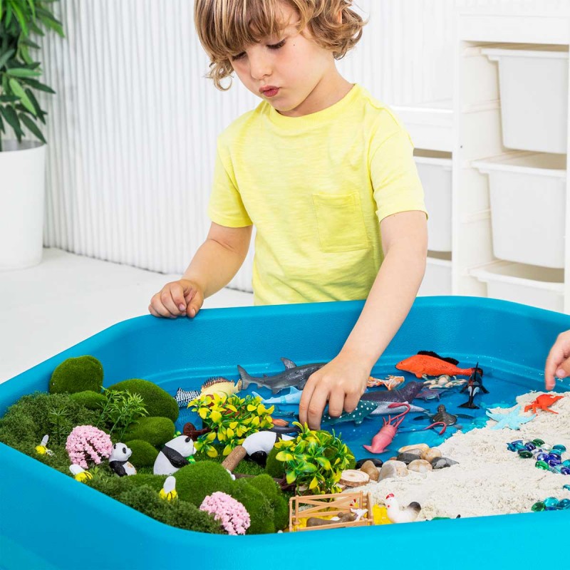 Tuff Tray sensory tray with adjustable stand