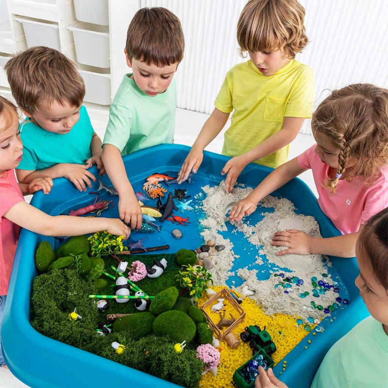 Tuff Tray sensory tray with adjustable stand