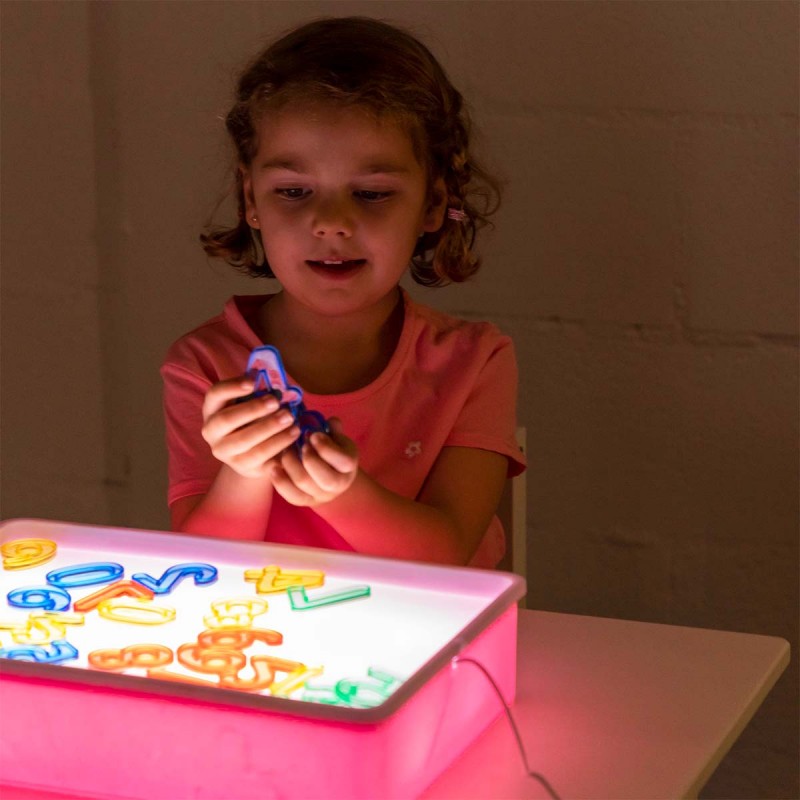 Translucent colored numbers