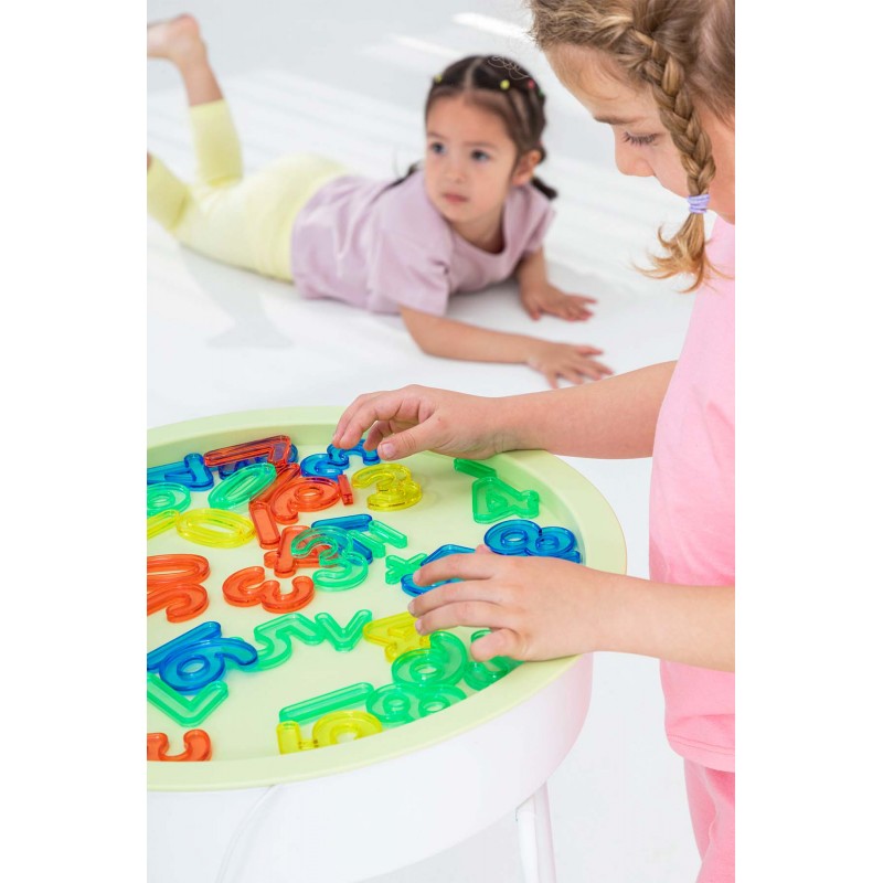 Translucent colored numbers