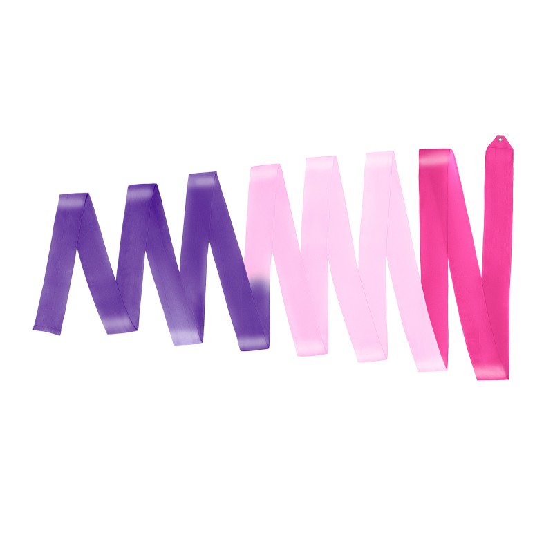 Multicolor competition silk ribbon 6m + Rod