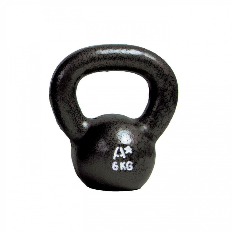 Kettlebell Cast Iron Pesa Rusa Kettlebell Hierro Fundido – Negro, 4 a 32 kg