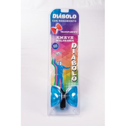 Transparent Diabolo with Fiberglass Shafts and Instructional DVD