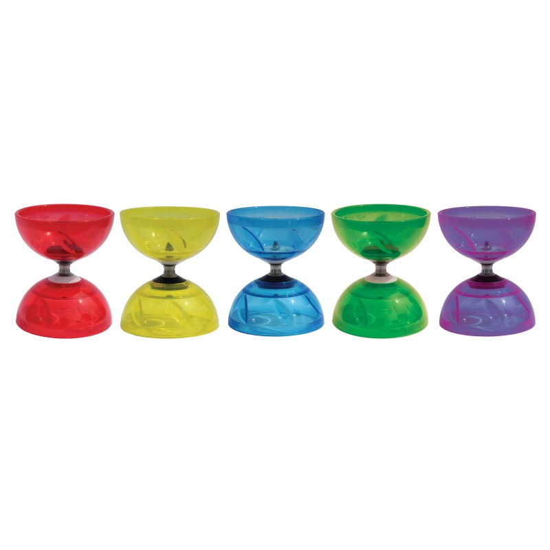 DIABOLO TRANSPARENTE Ø100 + PALO DE FIBRA Y DVD