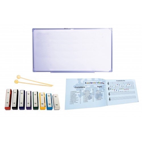 Musical Pack: 8 Note Carillon + Book + Whiteboard