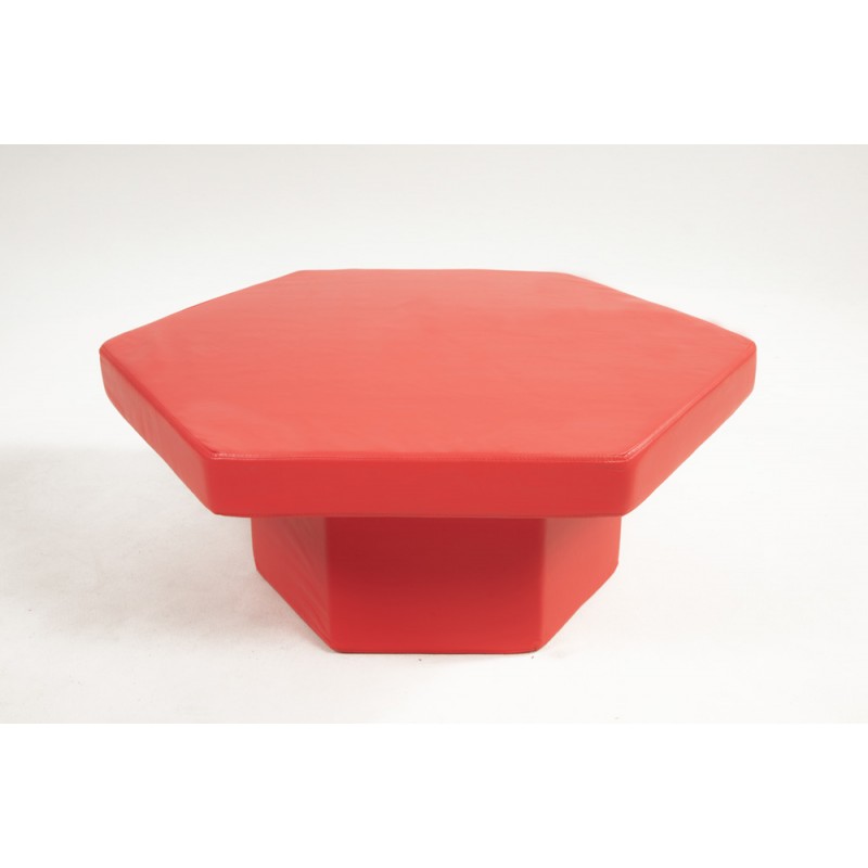 Hexagonal synthetic foam table + top
