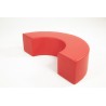 Half-wheel synthetic leather foam bench