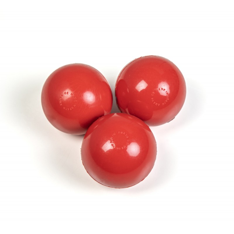 Pelota hockey blanda Ø70mm. Pack 6 u. (Termoplástico)