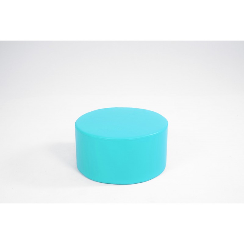 Cylindrical table with foam and synthetic leather