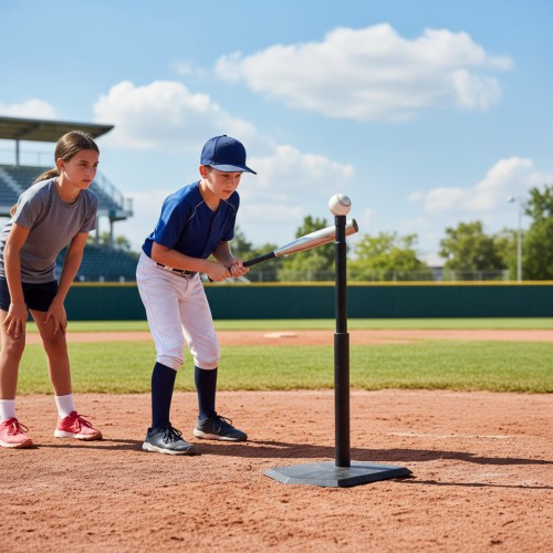 Soporte de Pelota para Batear Regulable | Base de Acero