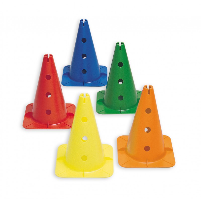 Sports Training Cone 32 cm – Set of 12 Monochrome